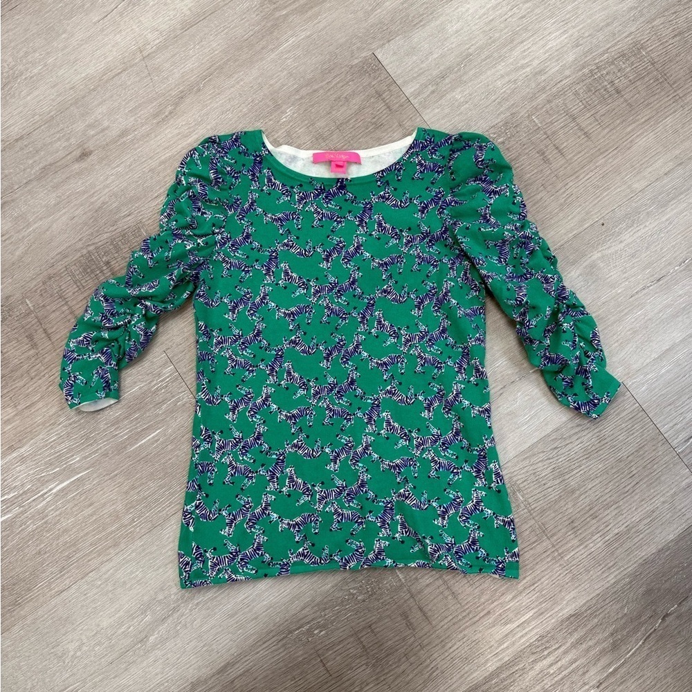Lilly Pulitzer Zebra Long Sleeve Top - Size XXS